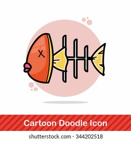 Fish bone doodle