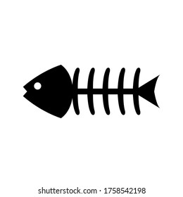 fish bone icon or logo isolated sign symbol vector illustration - high quality black style vector icons
 