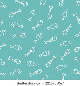 fish bone icon shark dolphin cartoon wallpaper seamless pattern background. fish bone. fish bone icon. fishbone drawing pattern. sea animal. seamless pattern. fishbone pattern.