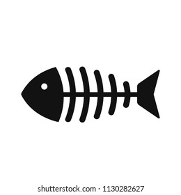 Fish bone icon, vector illustration