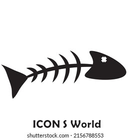 Fish bone icon. Vector illustration eps10.