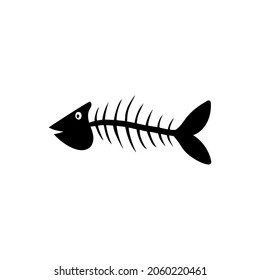 Fish bone icon vector set. Fish Skeletons sign collection. Fish symbol or logo.