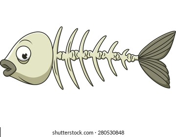 Fish Bone Illustration vector 