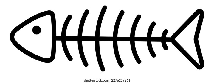 Fish bone line icon. Design can use for web and mobile app. Vector illustration