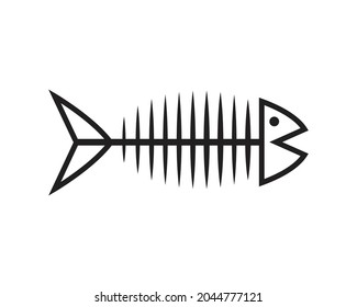 Fish Bone Logo Design Vector Stock Vector (Royalty Free) 2044777121 ...