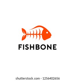 Fish Bone Logo Vector