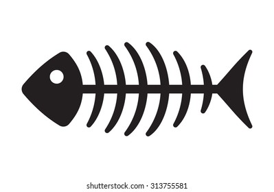 Fish bone royalty free clip art.ai Royalty Free Stock SVG Vector