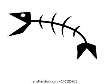 Fish Bones. Vector