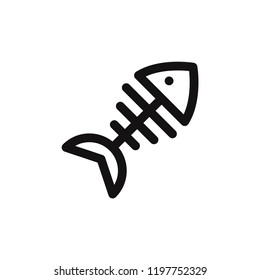 Fish bones vector icon