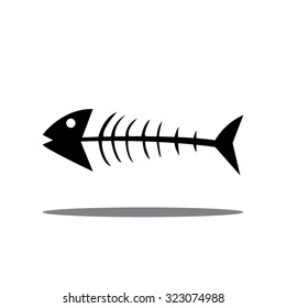 Fish bone-vector