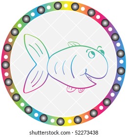 fish button
