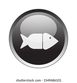 fish Button Icon Vector Design. fish Button Vector design illustration for electronic. web icon push-button fish. vector illustration EPS 10