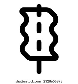 fish cake icon vector illustration asset element