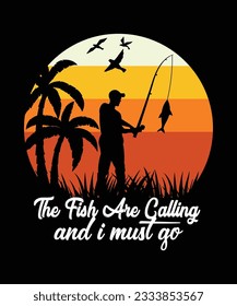 the fish are calling and i must go t shirt print template