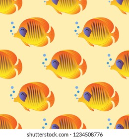 fish  cartoon character pattern