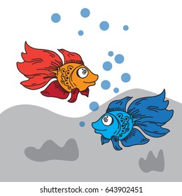 fish cartoon design