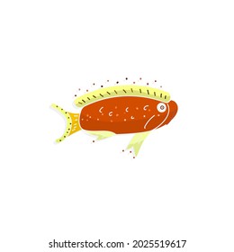  ilustración vectorial de dibujos animados de peces