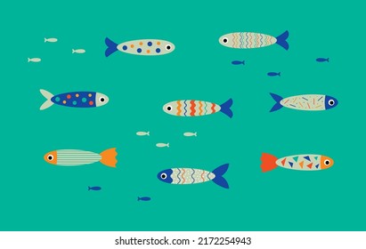 fish cartoon graphic vector collection