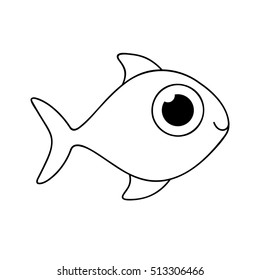 fish cartoon icon image