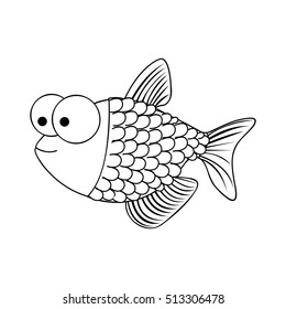 fish cartoon icon image