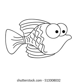 fish cartoon icon image