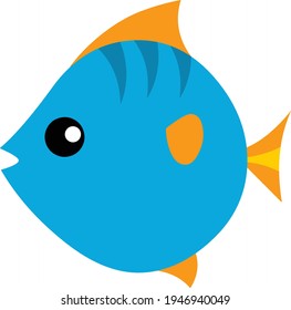 Fish Cartoon fish illustration vector isolated on white background