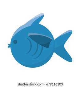 Fish cartoon isolated