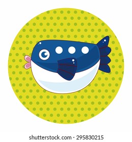 fish cartoon theme elements