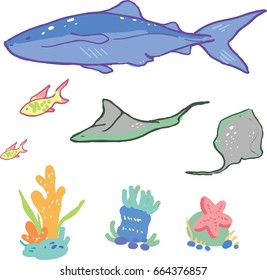 fish cartoon vector collection
