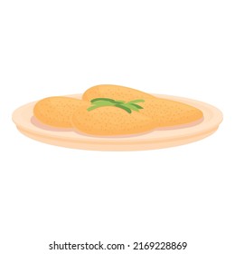 Fish caviar icon cartoon vector. Spanish cuisine. Food spain