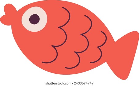 Icono infantil de peces Icono Icono Ilustración