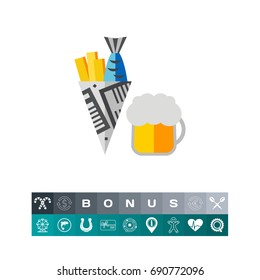 Fish and Chips Icon