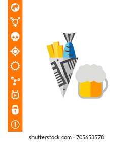 Fish and Chips Icon