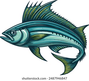 Fish clip  art vector illustration