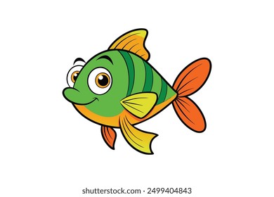 Fish Color Victor vector style