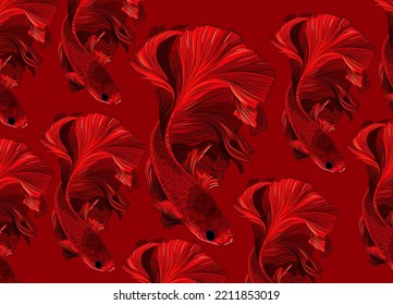 Fischbunter Hintergrund, Vektorgrafik