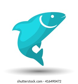 Fish colorful icon