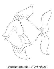 Its Fish Coloring Page For Kids 