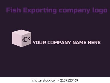 Fish Company Logo Design Vector Art