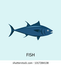 Fish concept line icon. Simple element illustration. Fish sea animal concept outline symbol design. Can be used for web and mobile UI/UX . Modern vector style