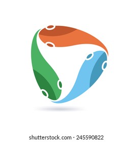 Fish creative design sign, can be used as logotype