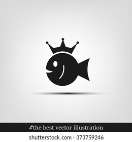 fish crown  icon 