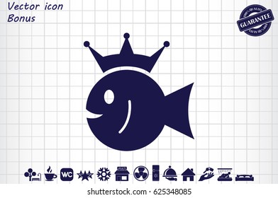 fish crown  icon 