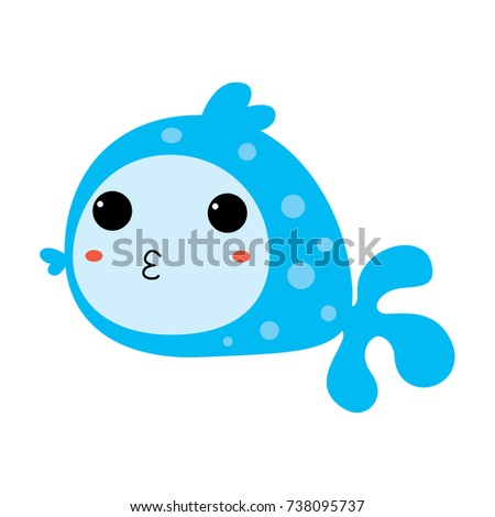 Fish Cute Baby Fish Vector Illustration Stock Vector Royalty Free