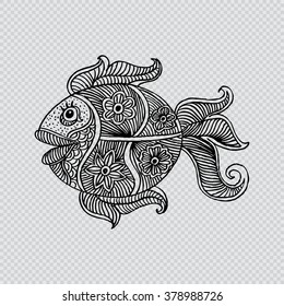 Fish. Decorative style.