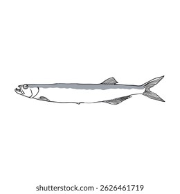 Fish Design 24 Skizze Vektorgrafik 
