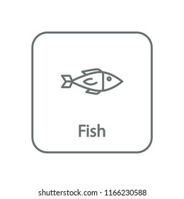 Fish Design Icon Vector Illustration.