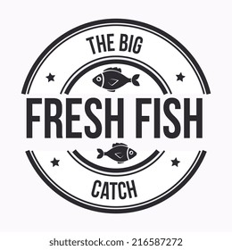 Fish design over white background, vector illustration
