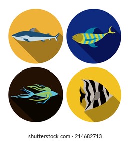 Fish design over white background,vector illustration