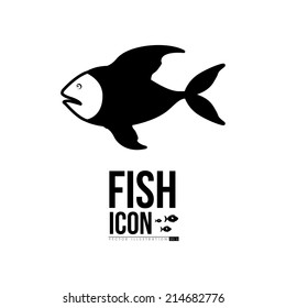 Fish design over white background,vector illustration